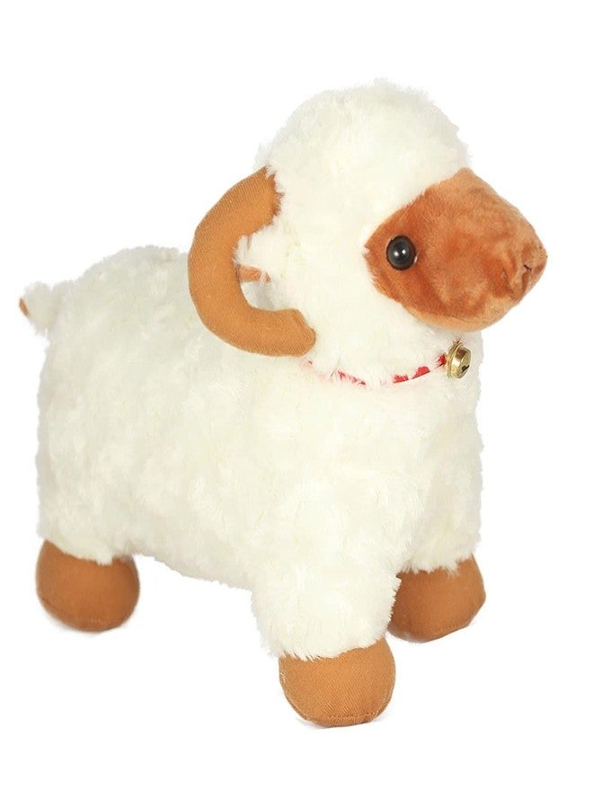 Tickles Cute Sheep Soft Stuffed Plush Animal Toy for Kids Boys & Girls Birthday Gift (Size: 25 cm Color: White) - Image 1